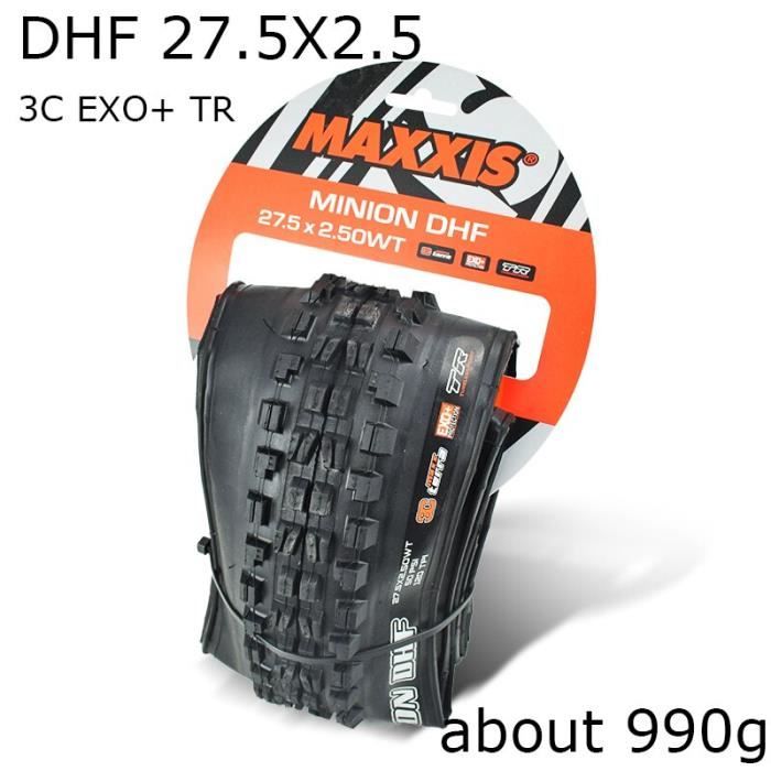 Pneu velo MAXXIS pneu de vtt 27.5 MINION DHF DHR Tubeless pliable 27.5 x27.5 2.3 2.4 2.5 2.6 Type HR 27.5x2.3 EXO TR Cdiscount Sport