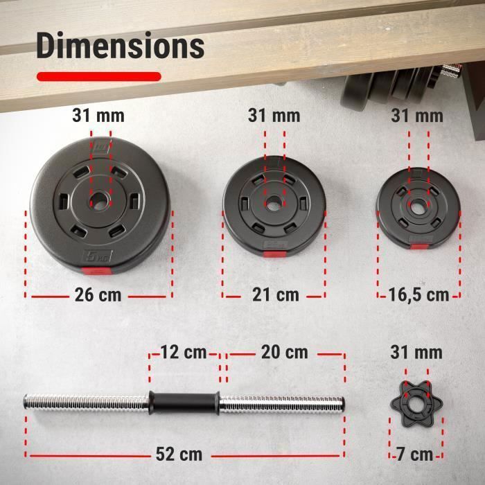 Barre Curl Wayne Barre D'haltère Courte Wuuhoo Wayne - Acier Chromé, Charge Max 160 Kg, Poignées Moletées 28 Mm - Compatible Plaques 50 Mm