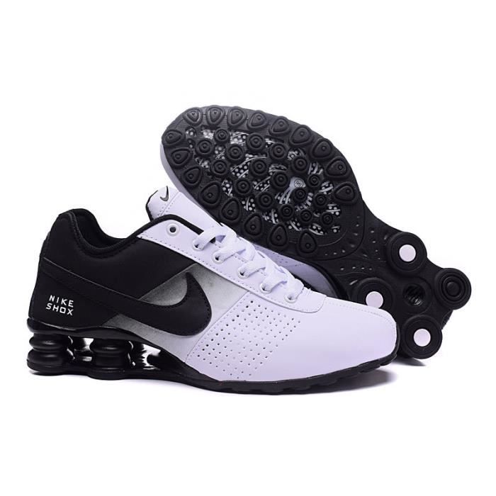 Baskets Nike Air Shox Deliver Homme Chaussures Entrainement de Sport Blanc Noir Blanc noir Cdiscount Chaussures