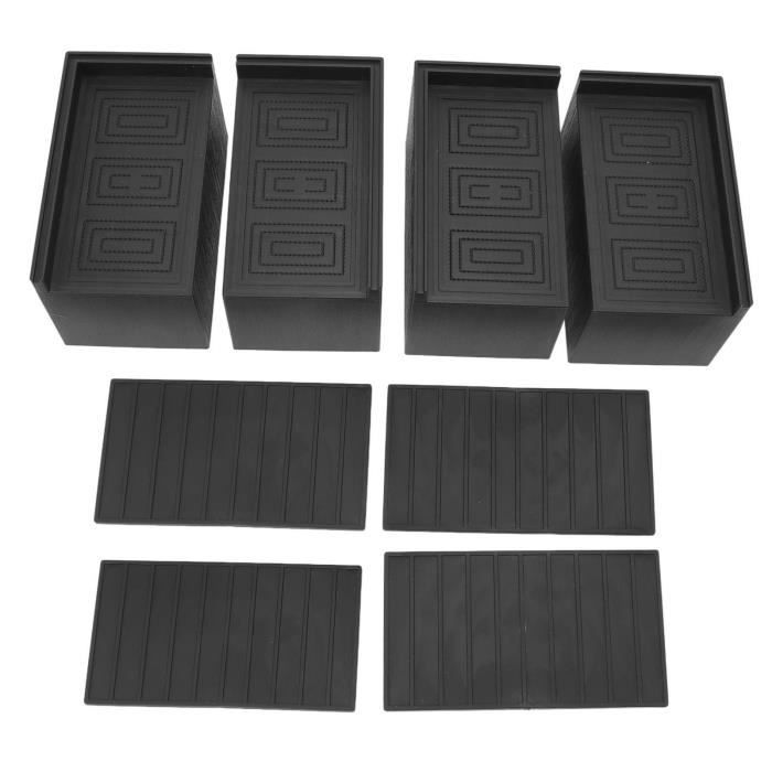 Lot De 4 Réhausseurs De Meubles En Caoutchouc Robuste 68x35mm