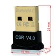 Adaptateur sans fil Mini USB Bluetooth CSR 4.0 Dual Mode, Dongle pour Windows 10 8 7 Vista XP 32-64 Bit Raspberry Pi noir [8A4FDDF]-3