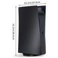 PS5 Façades de Protection Noir Plaque de Remplacement pour Disc Playstation 5, Noir Mat-3