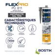 BOSTIK Mastic colle flexpro pu811 RAL 7016 - 300ml - Anthracite-3
