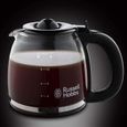 Cafetière filtre programmable 24h Russell Hobbs - Inox rouge et touches d'acier brillant - 15 tasses-3
