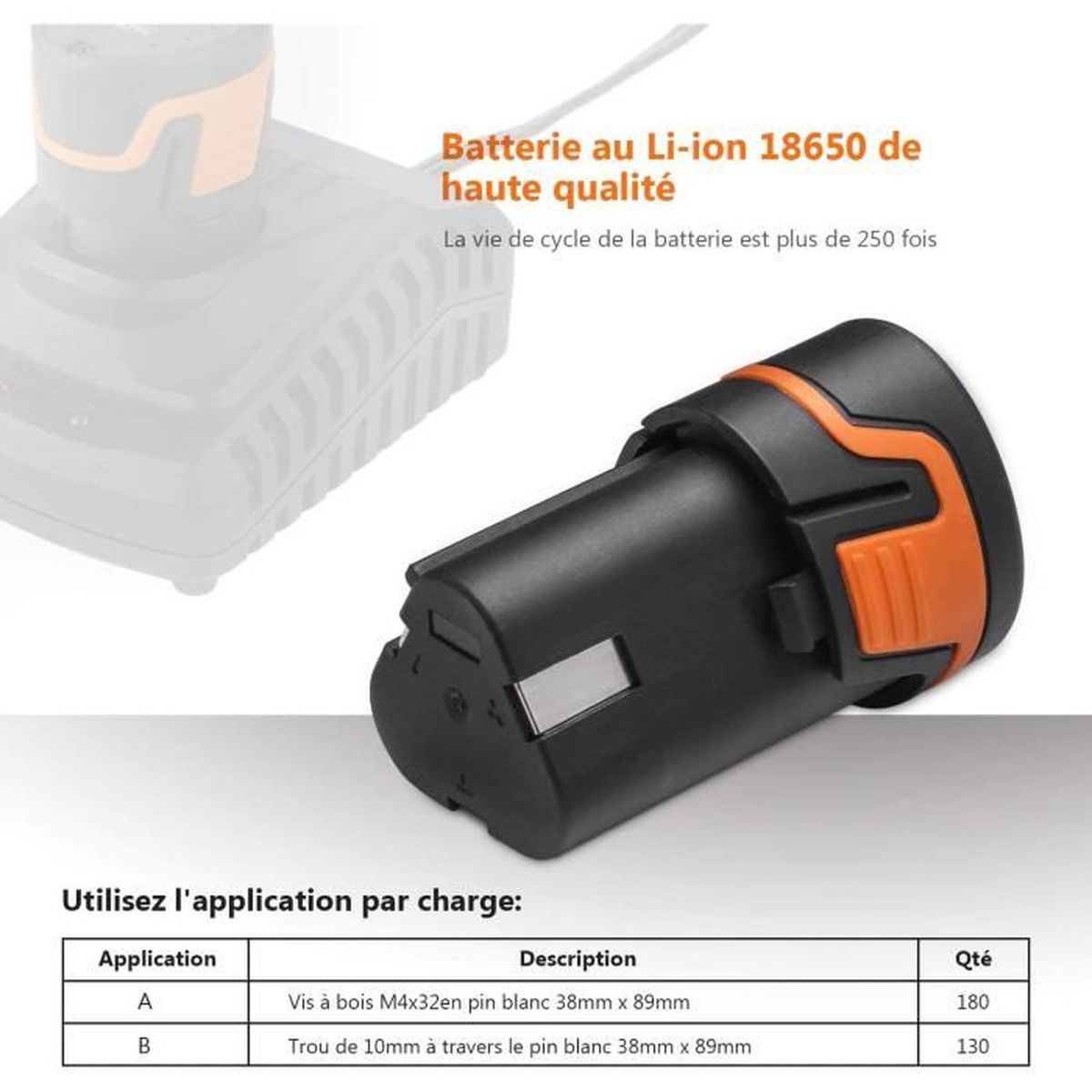 TACKLIFE Perceuse Electrique 19+1 Réglage du Couple 1 heure de charge rapide Mandrin automatique de 10 mm Batterie 2.0 Ah 93pcs Accessoires Perceuse Visseuse sans Fil 12V PCD01T LED TACKLIFE Perceuse Electrique 19+1 Réglage du Couple 1 heure de charge rapide Mandrin automatique de 10 mm Batterie 2.0 Ah 93pcs Accessoires Perceuse Visseuse sans Fil 12V PCD01T LED