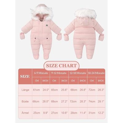 Combinaison Bébé Ours à Capuche - Manteau Chaud Unisexe Pour Enfant 3 Mois à 3 Ans, Hiver Et Automne