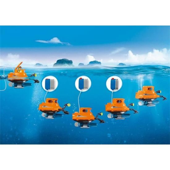 Playmobil City Action Submersible Engine 5159 Boat, New In Blister