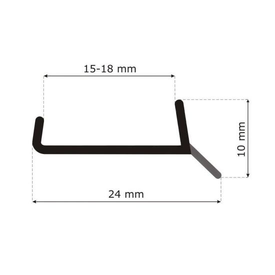 1 5m pvc bavette de plinthe 16mm transparent cuisine planche mdf beaucoup de couleurs et de tailles cdiscount bricolage