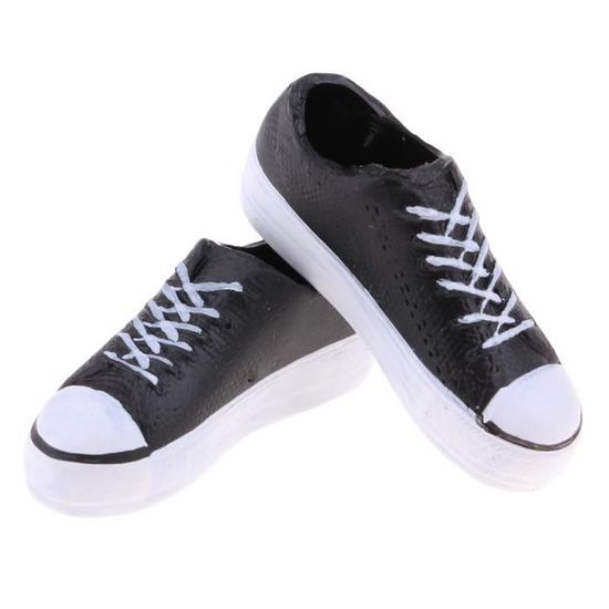 1:6 Enterbay poupée vêtements de sport Chaussures Mini Baskets shoes noir 