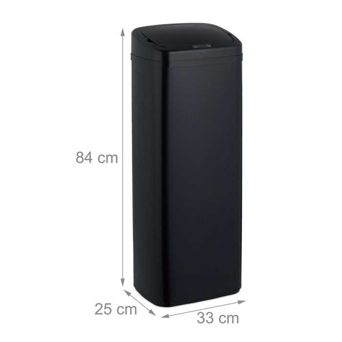 Poubelle Smart à Détecteur De Motion De 12 Litres Avec Couvercle