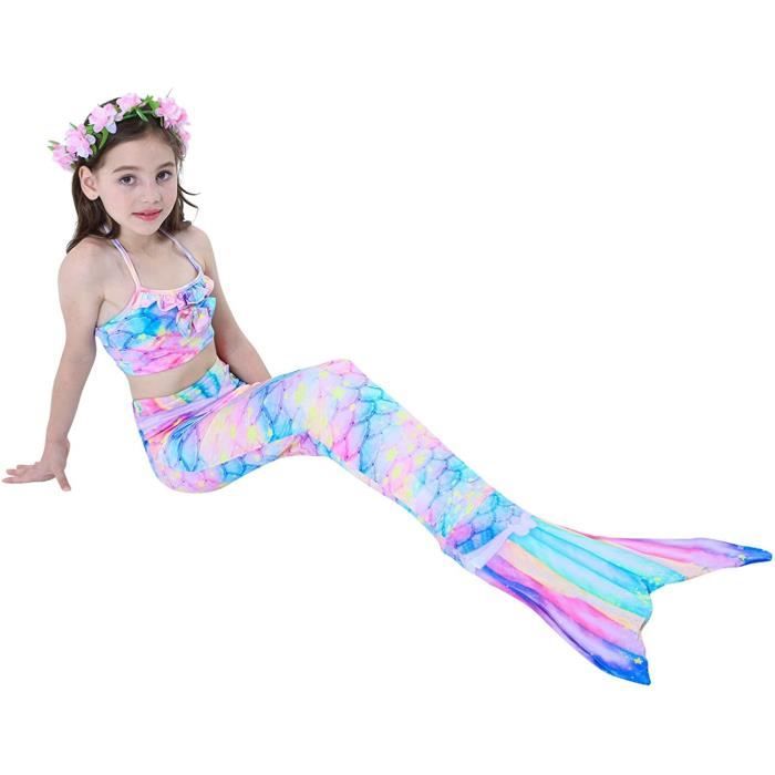 Maillot de bain sales sirene pour petite fille