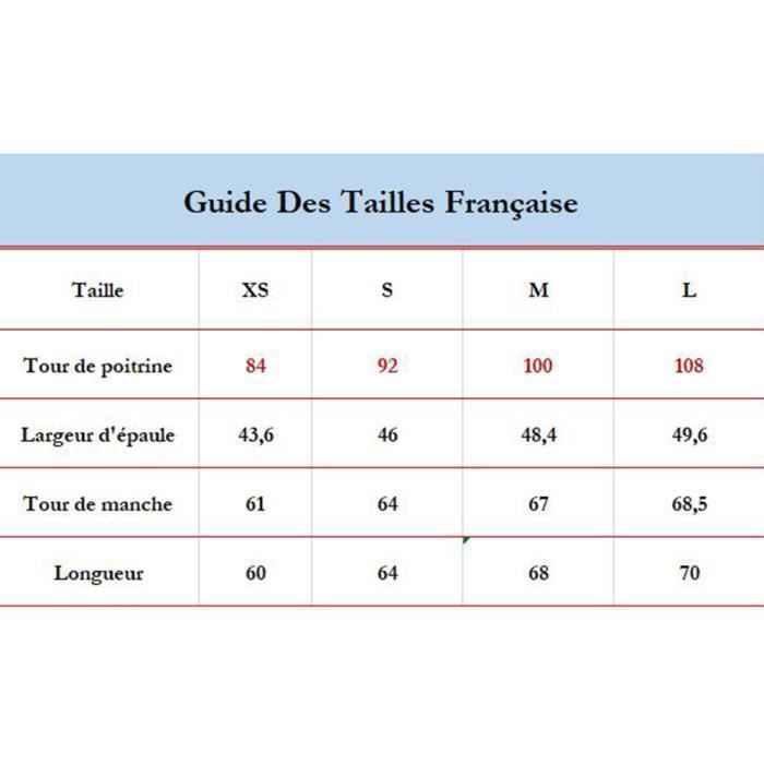 Correspondance taille homme veste deals
