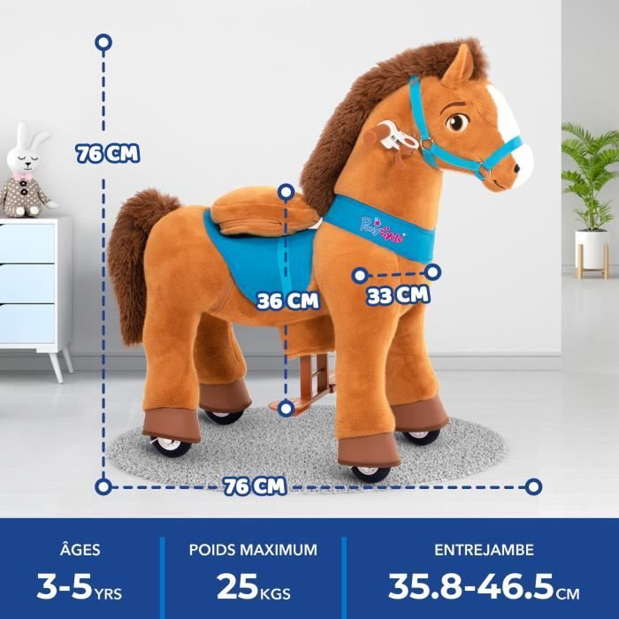 Cheval a clearance bascule avec roulette