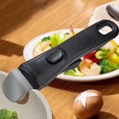 Poignée Amovible Universelle Pour Casserole - Bakélite Noire - Adaptée à La Plupart Des Pots Et Poêles Poignée Amovible Wok