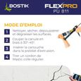 BOSTIK Mastic colle flexpro pu811 RAL 7016 - 300ml - Anthracite-5