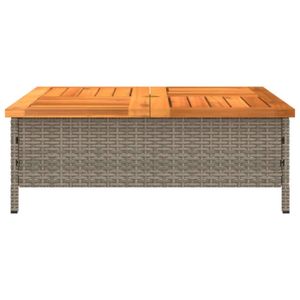 Raiva Table Pliante De Jardin Extérieur En Bois Carré 80x80cm