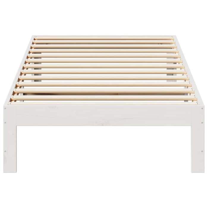 Meuble Salon Convertible VidaXL Lit De Jour En Pin Massif Blanc