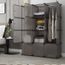 Langria 12 Cabines Armoire De Chambre Penderie Plastique Meublee