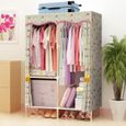 Penderie Souple 1m E Rose Longueur 130 Largeur 45 Hauteur 170