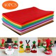 AFASOES 6 Feuilles De Feutrine Rouge épaisseur 3 Mm – Tissu Non Tissé Pour Loisirs Créatifs, Couture, DIY, 26x22,5 Cm