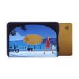 Porte-carte rigide (1 carte) blindé Color Pop® anti-piratage - Collection Provence - PVC imprimé - 6 x 9,1 cm - Fabrication-0