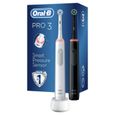 Oral-B Pro 3 3900 Adulte Brosse à dents rotative Noir, Blanc - Pro 3 3900 Duo biaÅy/czarny-0