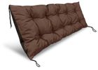 AIO FACTORY Coussin de jardin 120x40 cm imperméable pour banc palette marron