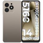 Smartphone-HOTWAV-Note 13 Max-Cadeaux Noël-Écran 6,8 Pouces HD+ - 6+256Go-48MP Caméra-5160mAh - Android 14-Titane Or