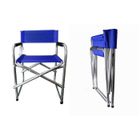 HYFIVE Chaise de style réalisateur, siège de camping pliant en aluminium bleu