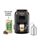 KRUPS Machine à café broyeur grain, mousseur de lait, Nettoyage automatique YY4539FD