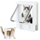 XINXU Chatiere Pour Chat Chien-Chatière magnétique avec verrou Rotatif à 4 Voies pour Chat 27.5*24*6cm