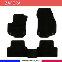 Tapis de voiture - Sur Mesure pour ZAFIRA 2 (2005 à 2014) - 3 pièces - Tapis de sol antidérapant pour automobile