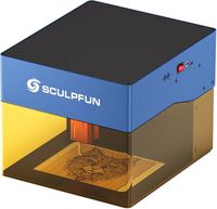 SCULPFUN iCube Pro 5 W Graveur laser portable avec filtre à fumée, vitesse de gravure 10000 mm/min , zone de gravure 130 x 130 mm