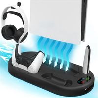 Pour les contrôleurs de console Sony PS5, station de chargement, support de refroidissement, support de casque