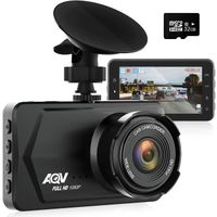 AQV OK770 Caméra de Voitur 1080P FHD DashCam Avant Angle 170° Vision Nocturne Infrarouge G-sensor Avec Carte 32Go