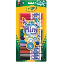 Crayola - 14 Mini feutres lavables à colorier - Garçon et Fille - A partir de 3 ans