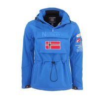 Softshell Homme Geographical Norway Target Bleu - Manches longues - Respirant - Randonnée - Sports d'hiver