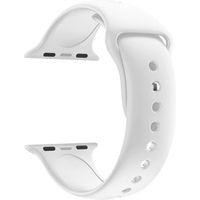 Bracelet compatible apple watch 42mm 44mm 45mm 49mm Serie 8 7 6 5 4 3  2  1 SE Ultra- Taille L - Silicone Blanc Souple Phonillico®