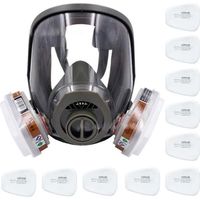 gift-Respirateur de sécuritéRespirateur + Cartouche + Housse + 10pcs Filtre Coton 15 en 1-FAS