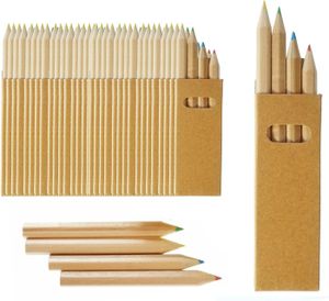 CRAYON DE COULEUR Pack 100 100 Sets de Crayons de Couleur pour Enfants Chacun avec 4 Mini Crayons. pour Les Sacs de Fête, Les Cadeaux de Mariage, et