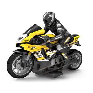 JOUET jaune-2-Moto de course télécommandée à grande vite