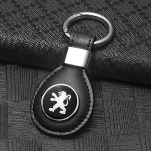 Auto Porte-clé pour Peugeot 108,Porte-clés de Remplacement pour Voiture  avec Logo, Porte-clés pour homme et femme,A/Black-A/OneSize : :  Auto et Moto
