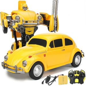 voiture de taxi robot jaune transformer et voler 4967341 Art