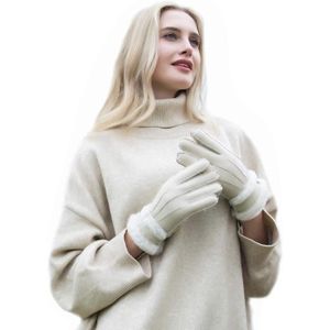 GANT - MITAINE Gants en cuir peau de mouton pour femme - Blanc Ivoire - XL (8.5