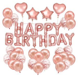 Decoration Anniversaire Or Rose Achat Vente Pas Cher