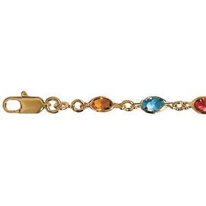 Bracelet Ancien En Métal - Longueur 19 Cm - Style Vintage - Occasion