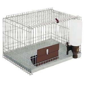 Cage à rongeurs - Suinga - 58x43x38 cm - Métal galvanisé - Blanc - Montage facile