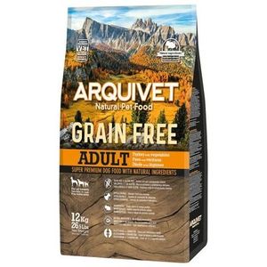 CROQUETTES Arquivet Nourriture pour Chiens Grain Free Adult Dinde  | 12 KG