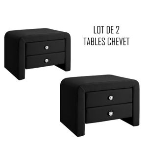 Table De Chevet Design Noir Achat Vente Pas Cher