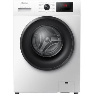 Lave-linge hublot HISENSE W712PVM - 7 kg - L60cm - 1200 trs/min - Blanc Lave-linge hublot HISENSE W712PVM - 7 kg - L60cm - 1200 trs/min - Blanc